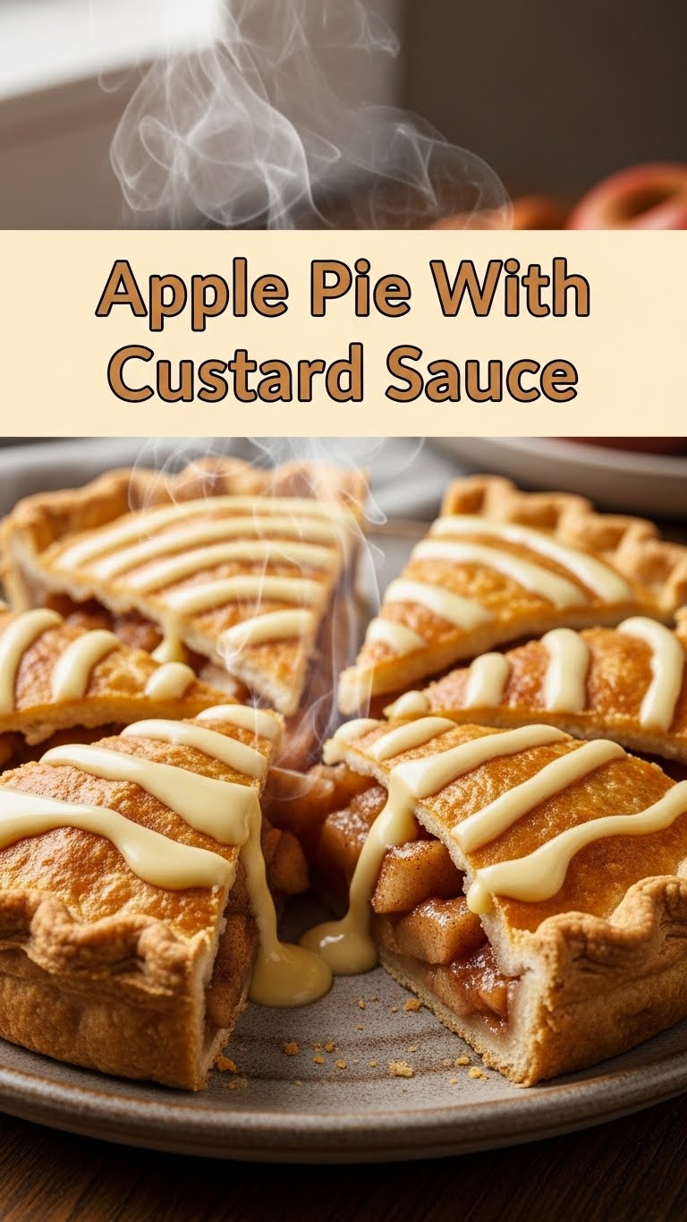 Apple Pie With Custard Sauce