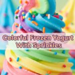 Colorful Frozen Yogurt With Sprinkles