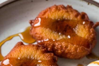 Banana Fritters With Ice Cream