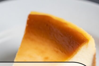 Cheesecake With Ice Cream On Plate