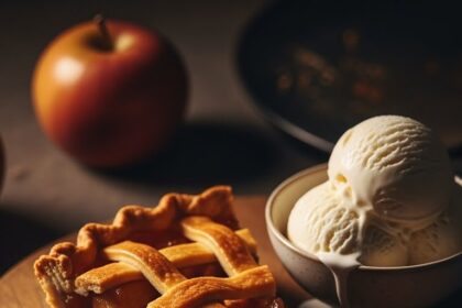 Apple Pie With Ice Cream Aesthetic