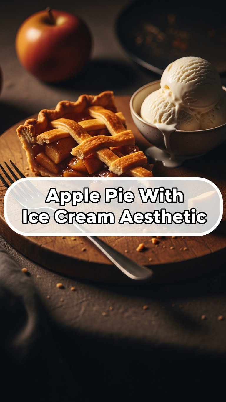 Apple Pie With Ice Cream Aesthetic