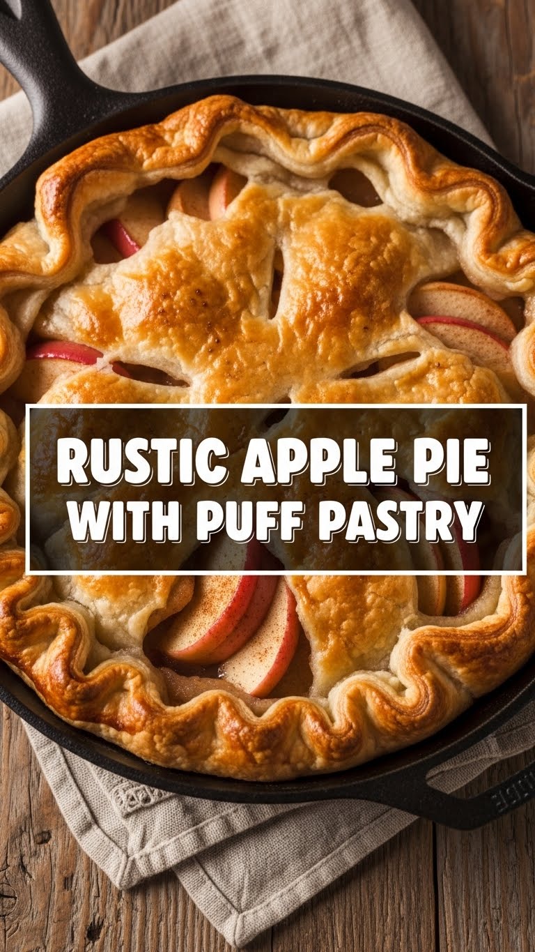 Rustic Apple Pie With Puff Pastry