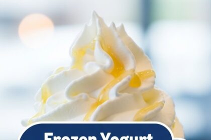 Frozen Yogurt With Whipped Cream
