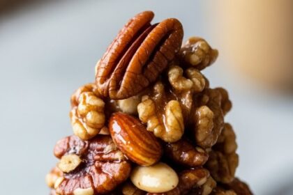 Ice Cream With Caramelized Nuts