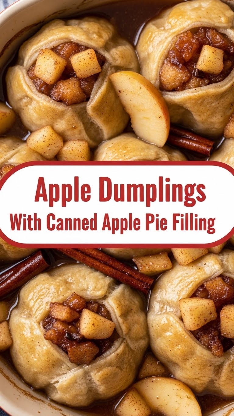 Apple Dumplings With Canned Apple Pie Filling