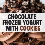 Chocolate Frozen Yogurt With Cookies