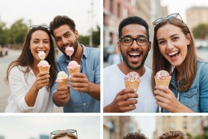 Ice Cream Pictures With Friends