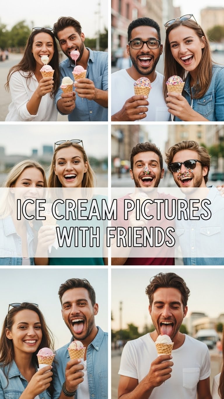 Ice Cream Pictures With Friends