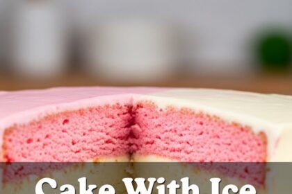 Cake With Ice Cream Layers