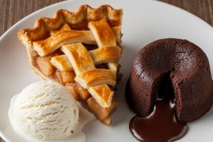 Desserts Served With Ice Cream