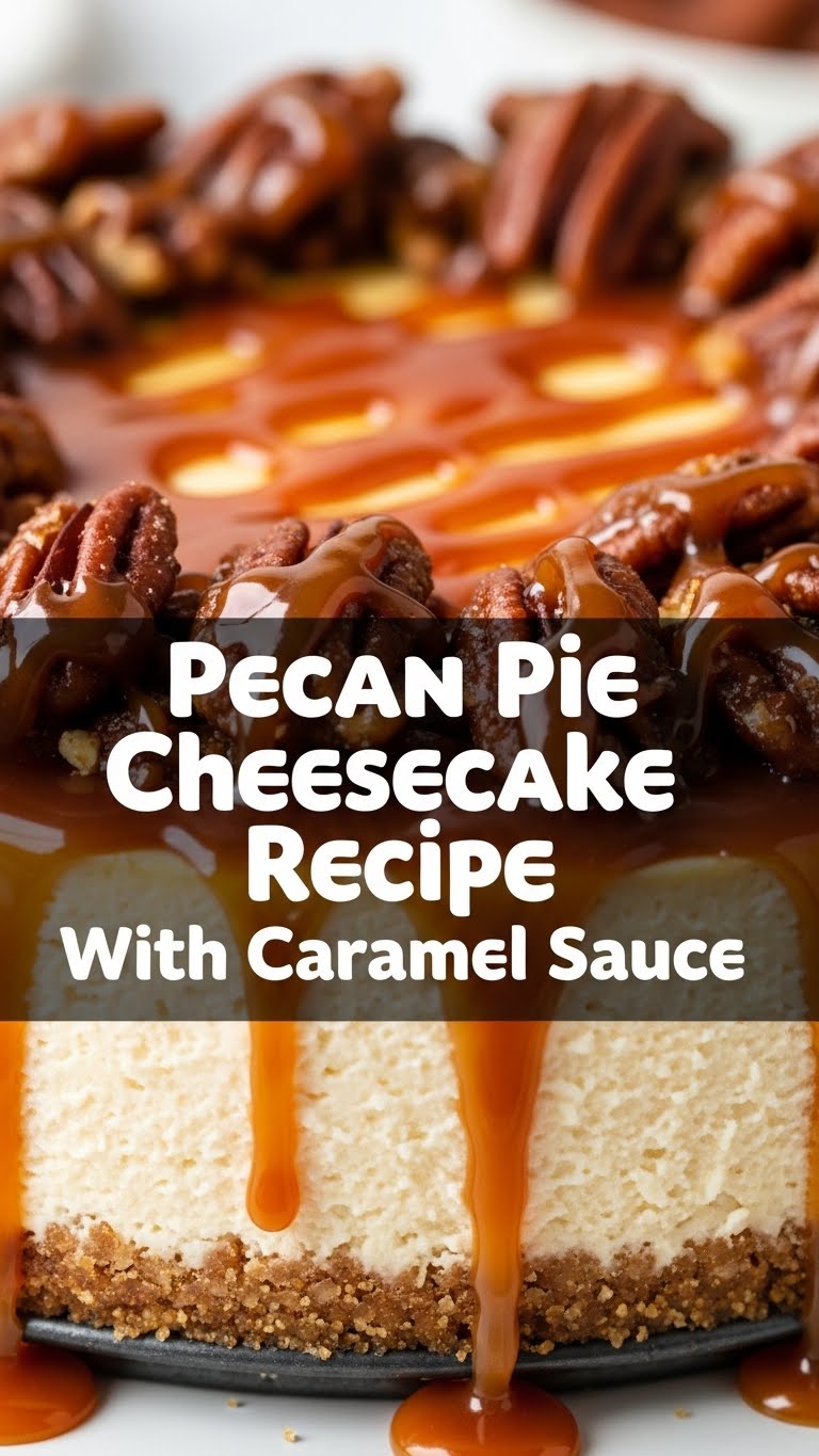 Pecan Pie Cheesecake Recipe With Caramel Sauce