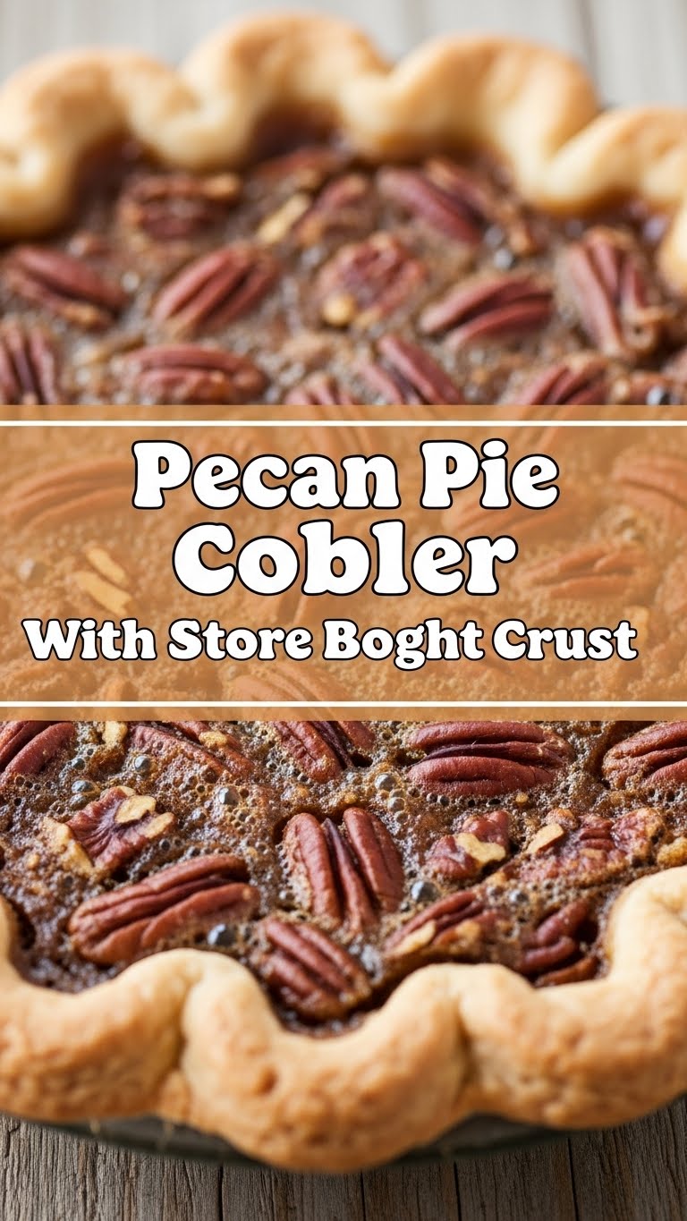 Pecan Pie Cobbler With Store Bought Crust