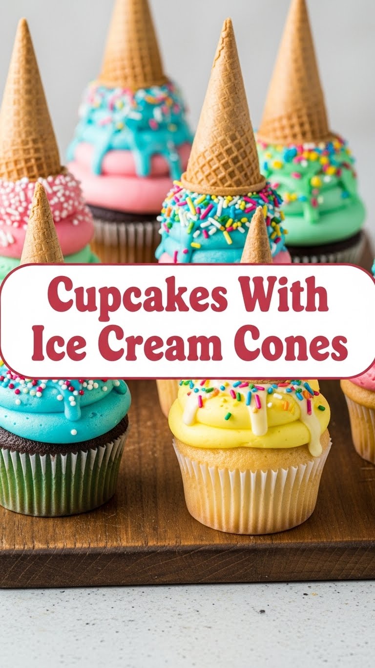 Cupcakes With Ice Cream Cones