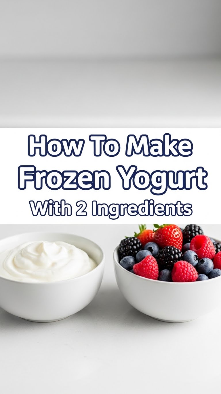 How To Make Frozen Yogurt With 2 Ingredients