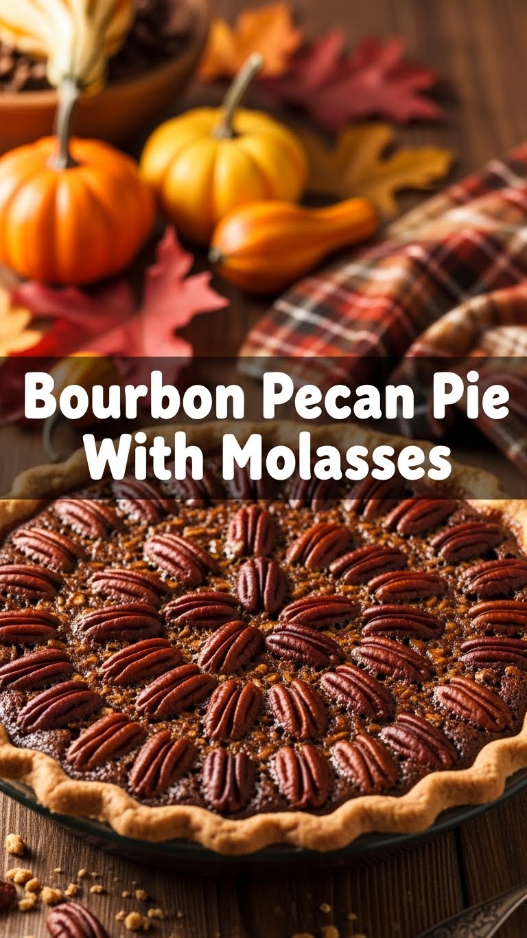 Bourbon Pecan Pie With Molasses