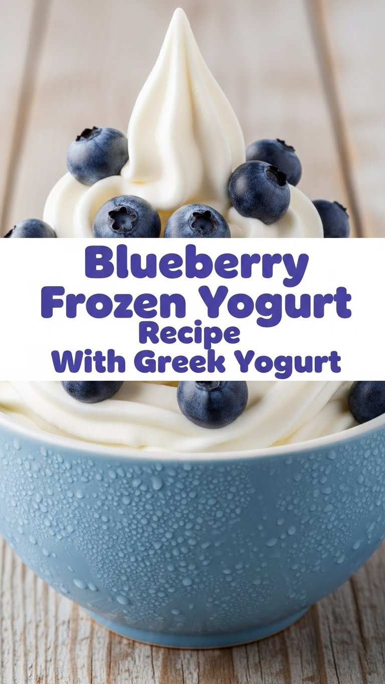 Blueberry Frozen Yogurt Recipe With Greek Yogurt