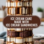 Ice Cream Cake Made With Ice Cream Sandwiches