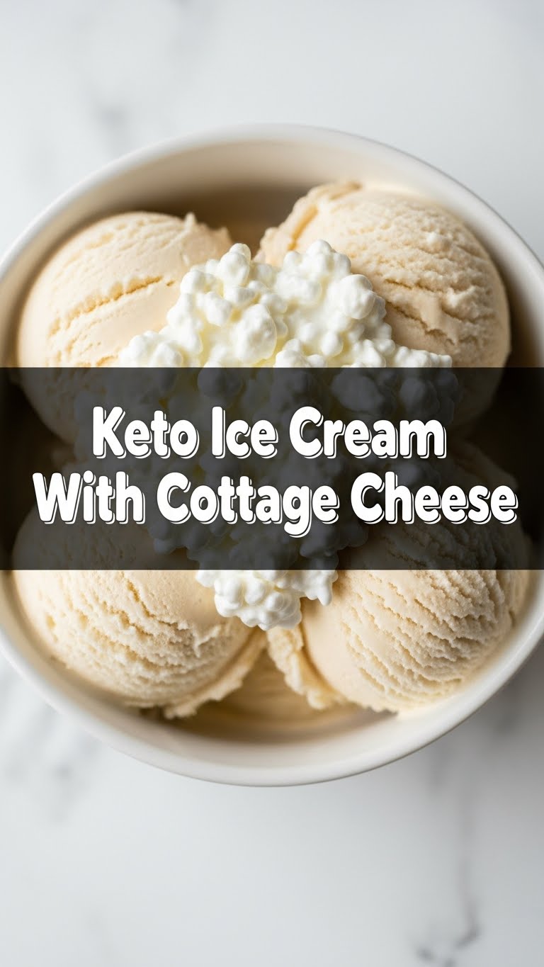 Keto Ice Cream With Cottage Cheese
