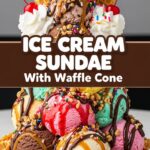 Ice Cream Sundae With Waffle Cone
