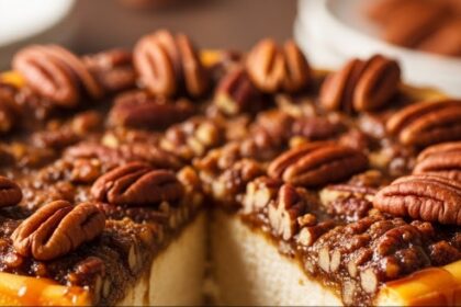 Pecan Pie Cheesecake With Pecans