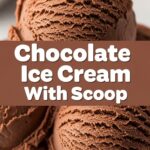 Chocolate Ice Cream With Scoop