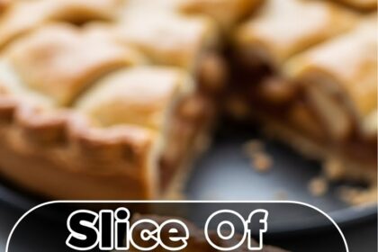 Slice Of Apple Pie With Jam