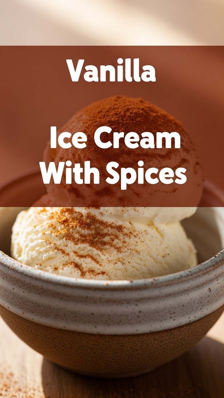 Vanilla Ice Cream With Spices
