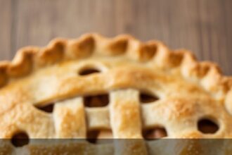 Apple Pie With Slices Cut