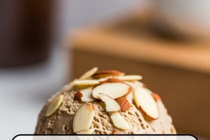 Coffee Ice Cream With Almonds