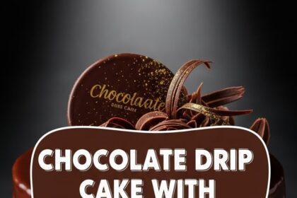 Chocolate Drip Cake With Ice Cream