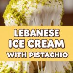 Libanese Ice Cream With Pistachio