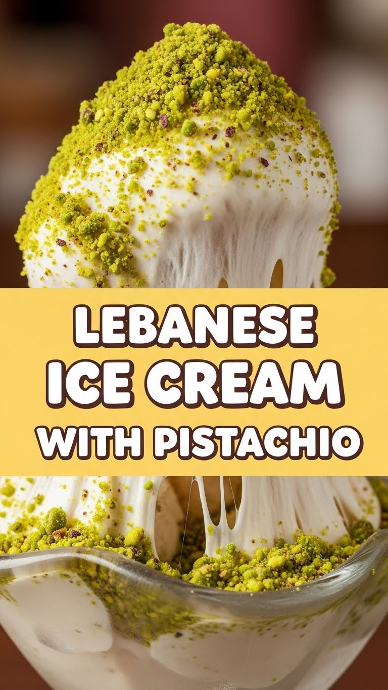 Libanese Ice Cream With Pistachio
