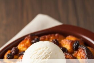Bread Pudding With Ice Cream