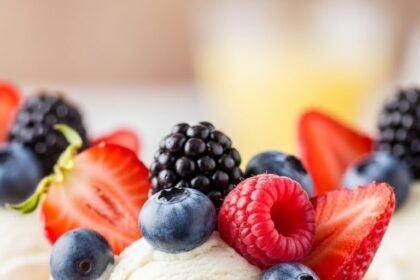 Ice Cream Cones With Fruit