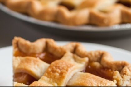 Slice Of Apple Pie With Fork