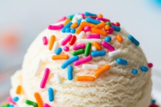 Ice Cream With Rainbow Sprinkles