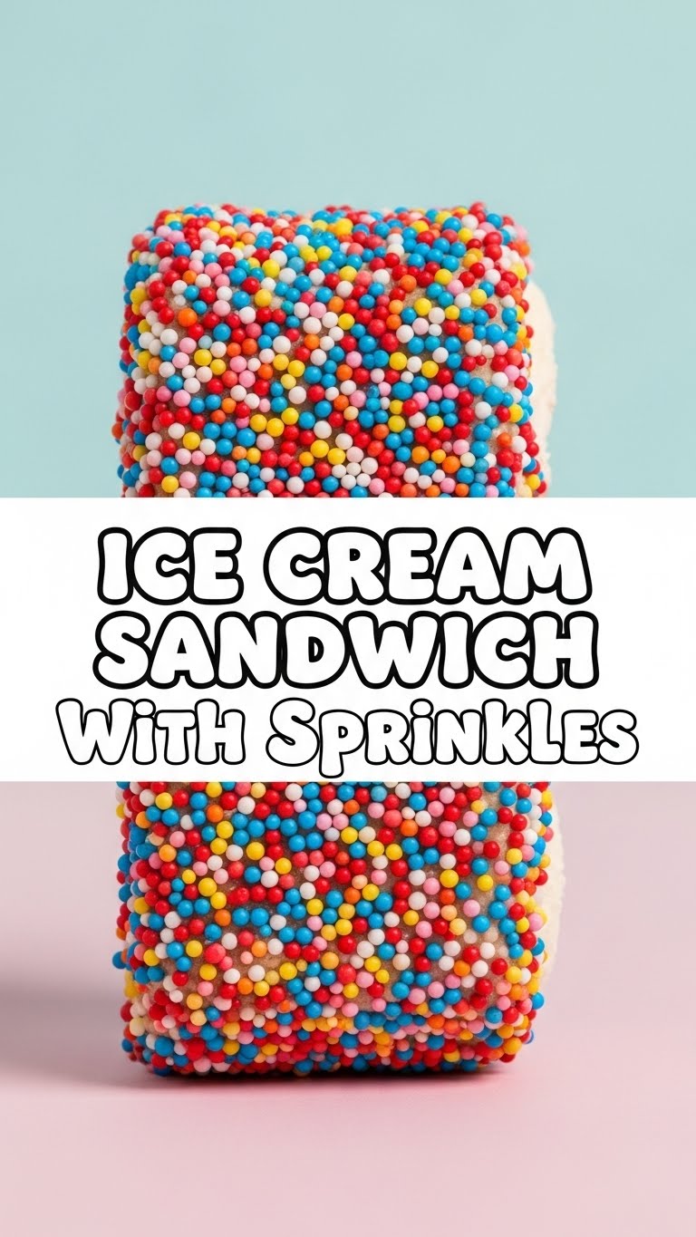 Ice Cream Sandwich With Sprinkles