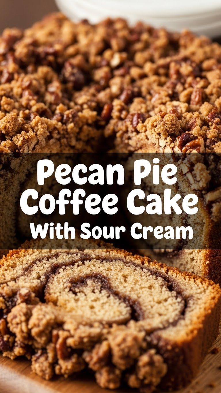 Pecan Pie Coffee Cake With Sour Cream