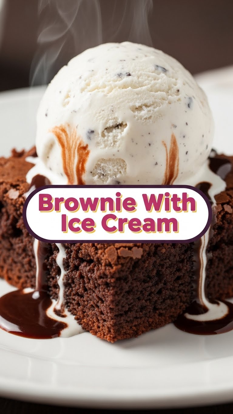 Brownie With Ice Cream
