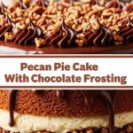 Pecan Pie Cake With Chocolate Frosting