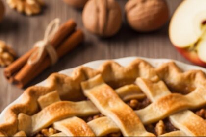 Apple Pie With Walnuts And Cinnamon