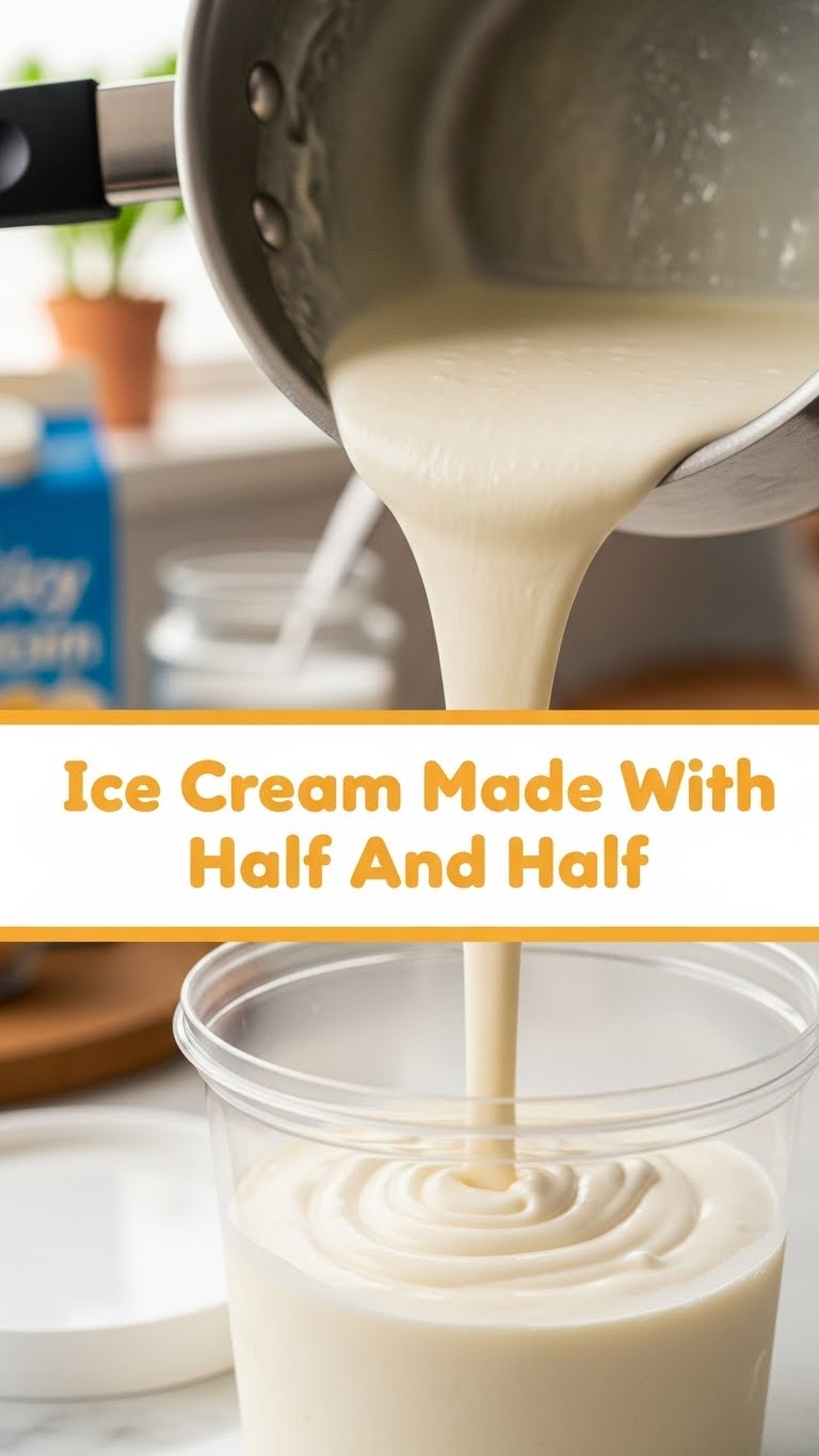 Ice Cream Made With Half And Half