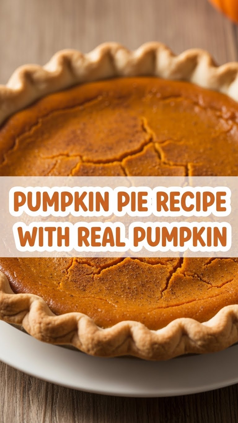 Pumpkin Pie Recipe With Real Pumpkin