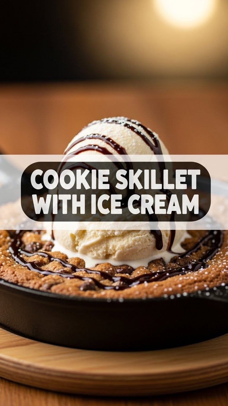 Cookie Skillet With Ice Cream
