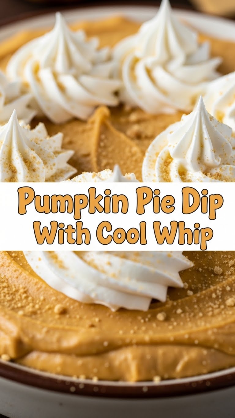 Pumpkin Pie Dip With Cool Whip