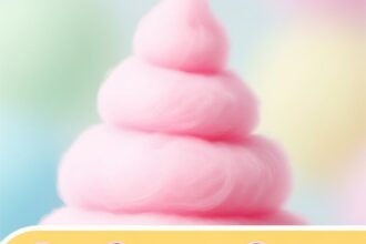 Ice Cream Cone With Cotton Candy