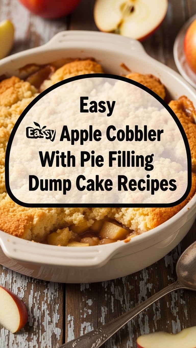 Easy Apple Cobbler With Pie Filling Dump Cake Recipes
