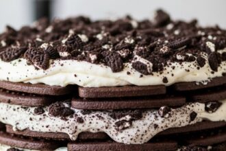 Ice Cream Sandwich Cake With Oreos
