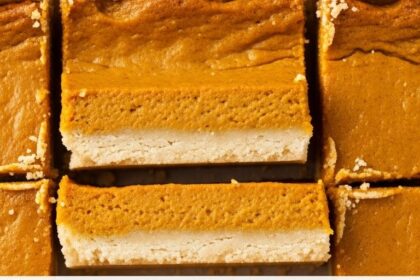 Pumpkin Pie Bars With Shortbread Crust